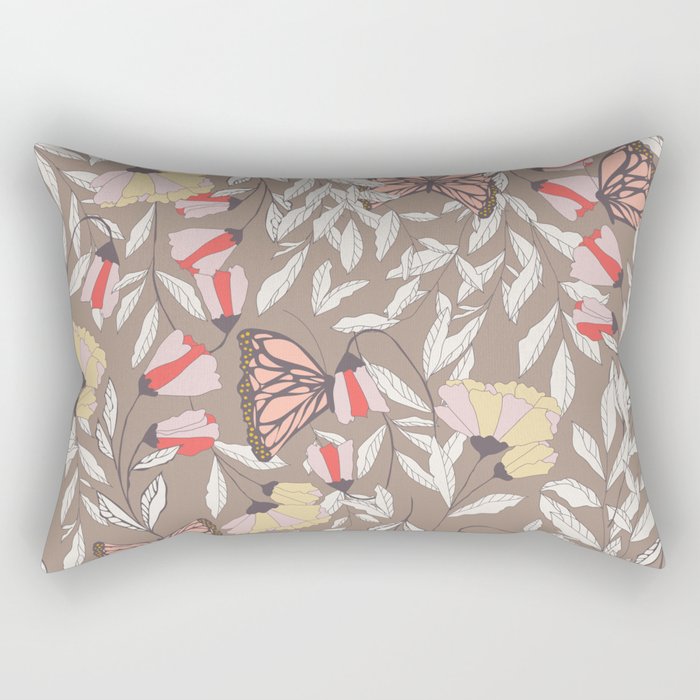 Monarch garden 002 Rectangular Pillow Gallery Image 1