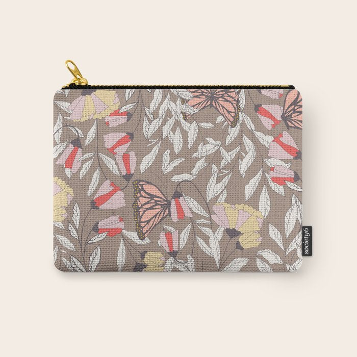 Monarch garden 002 Carry All Pouch Gallery Image 1