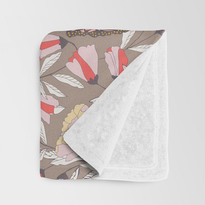 Monarch garden 002 Throw Blanket Gallery Image 3