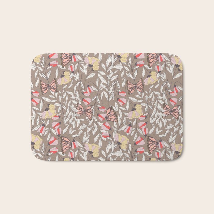 Monarch garden 002 Bath Mat Gallery Image 1