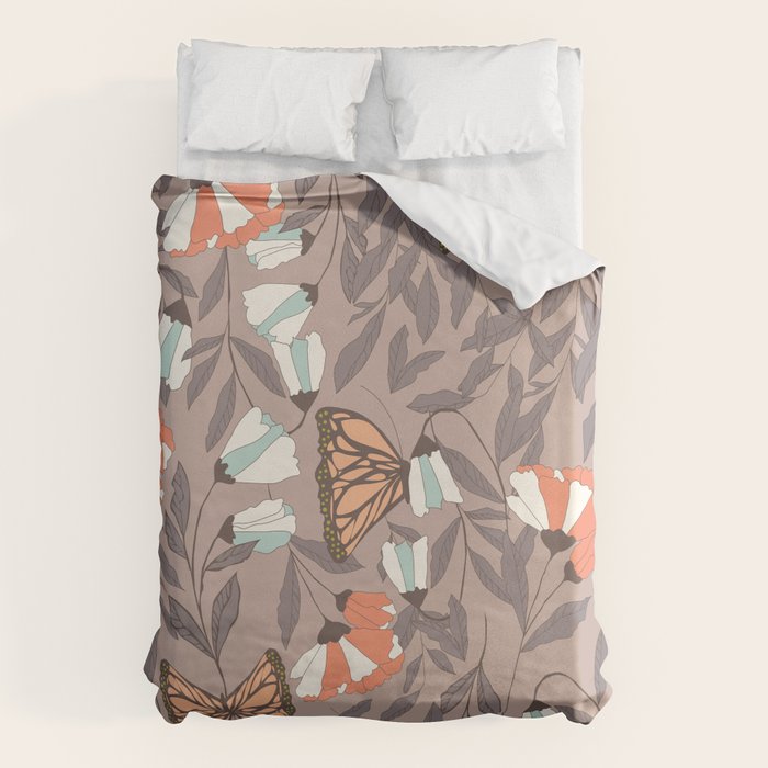 Monarch garden 004 Duvet Cover Gallery Image 6