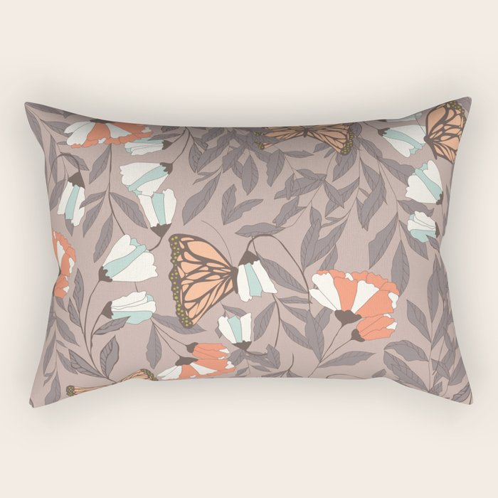 Monarch garden 004 Rectangular Pillow Gallery Image 1