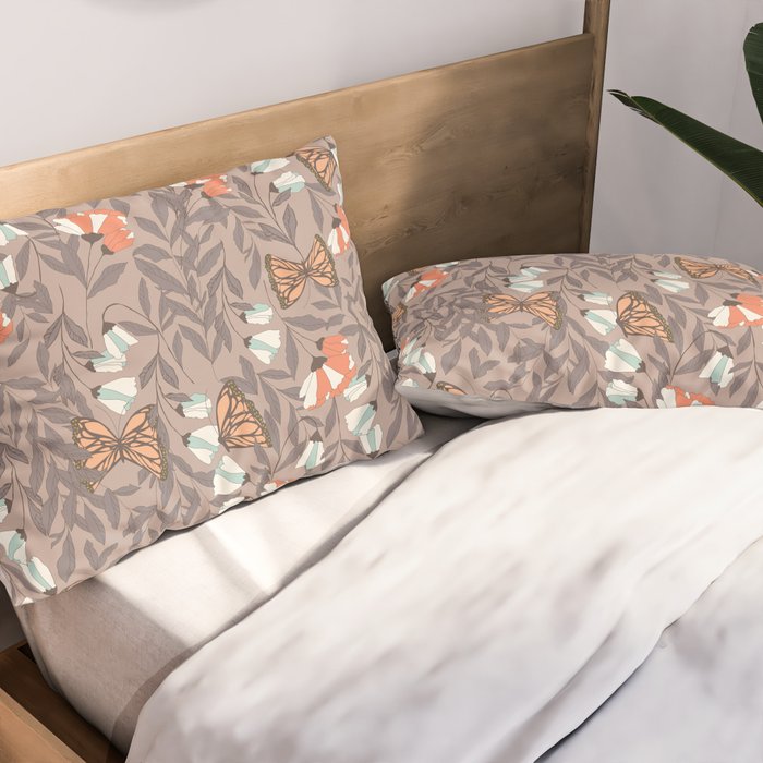 Monarch garden 004 Pillow Sham Gallery Image 2