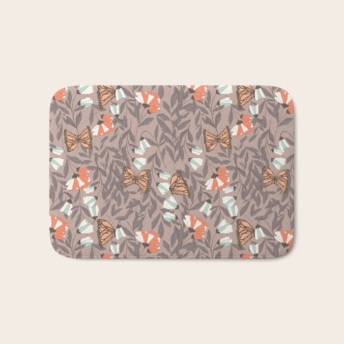 Monarch garden 004 Bath Mat Gallery Image 1