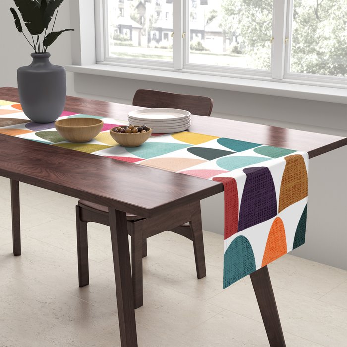 Fish scales pattern Table Runner Gallery Image 2