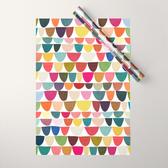 Fish scales pattern Wrapping Paper Gallery Image 1