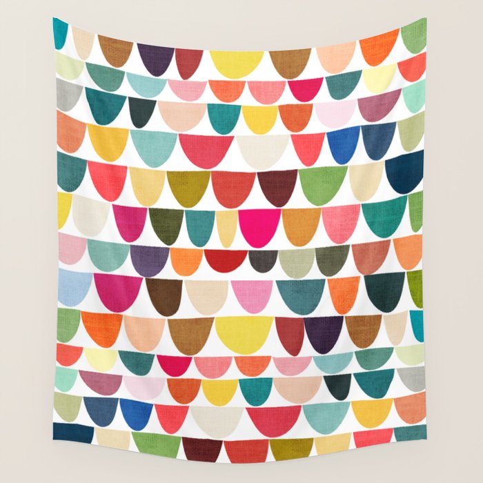 Fish scales pattern Wall Tapestry Gallery Image 4