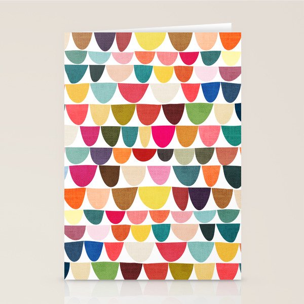 Fish scales pattern Stationery Card Gallery Image 1