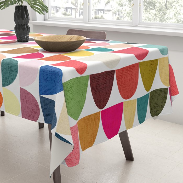 Fish scales pattern Tablecloth Gallery Image 3