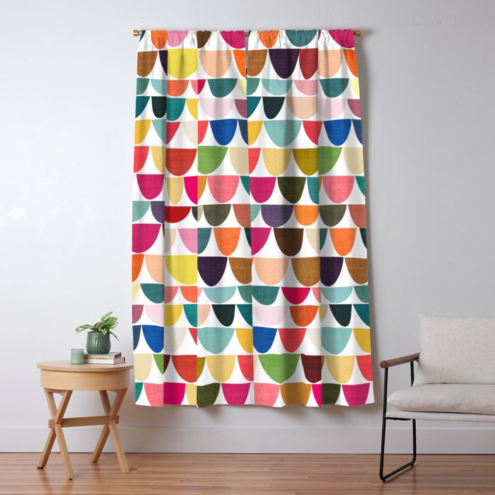 Fish scales pattern Window Curtain Gallery Image 1