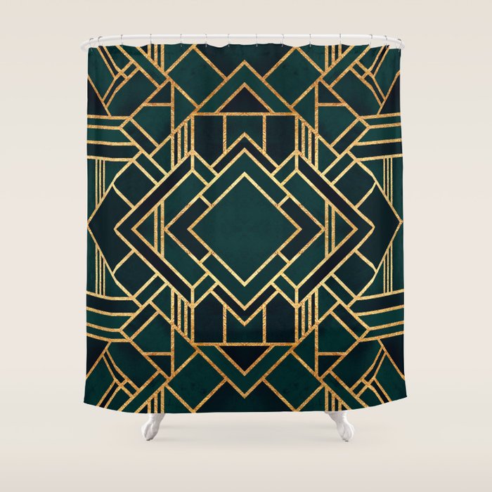Art Deco 2 Shower Curtain Gallery Image 1