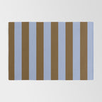 Duo I - Blue and Brown Stripes Rug Gallery Image 2