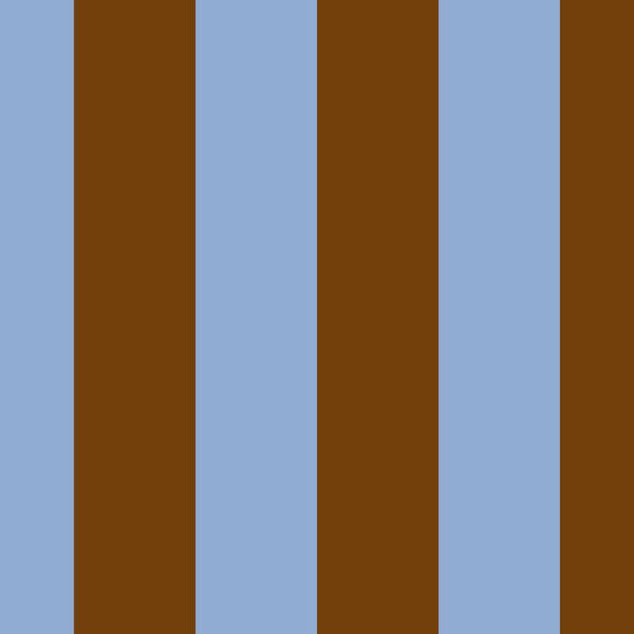 Duo I - Blue and Brown Stripes Coffee Mug Gallery Image 2