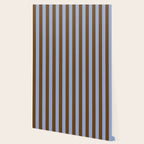 Duo I - Blue and Brown Stripes Wallpaper Gallery Image 2