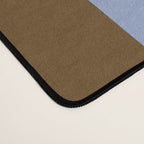 Duo I - Blue and Brown Stripes Desk Mat Gallery Image 4