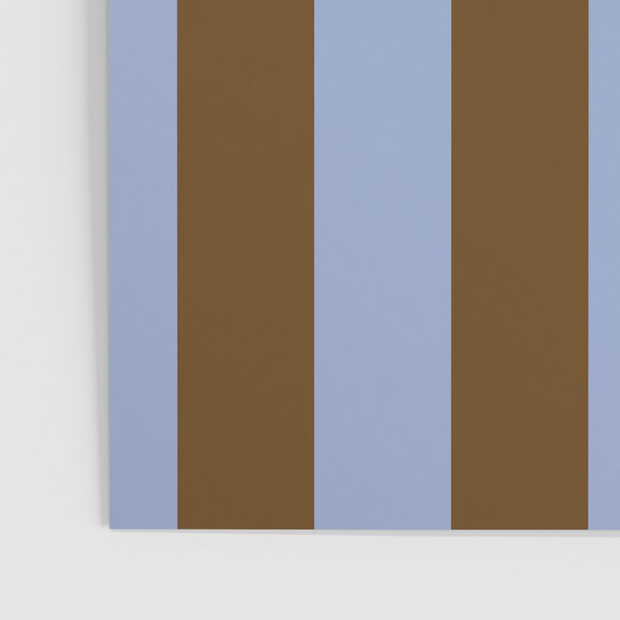 Duo I - Blue and Brown Stripes Poster Gallery Image 3