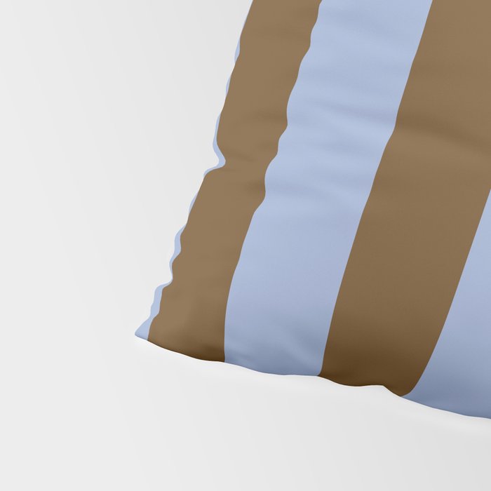 Duo I - Blue and Brown Stripes Pillow Sham Gallery Image 4
