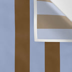 Duo I - Blue and Brown Stripes Wall Tapestry Gallery Image 3
