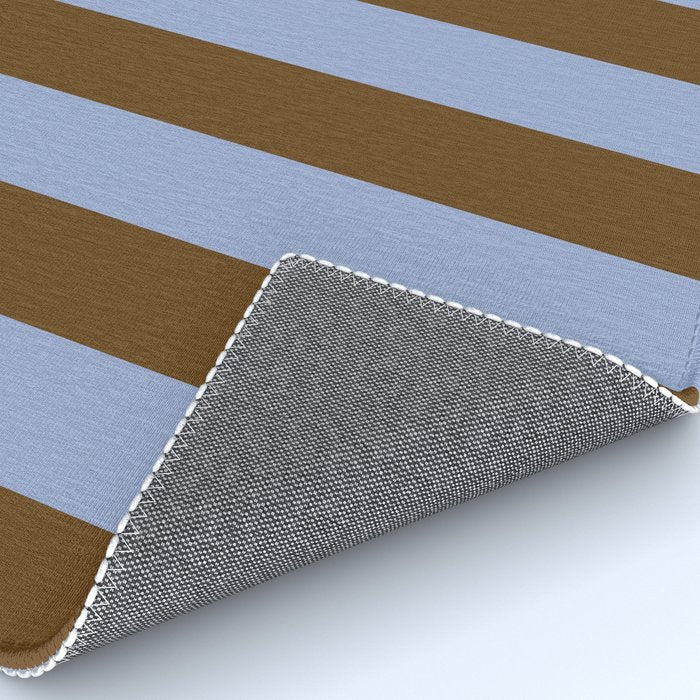 Duo I - Blue and Brown Stripes Rug Gallery Image 4