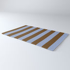 Duo I - Blue and Brown Stripes Rug Gallery Image 3
