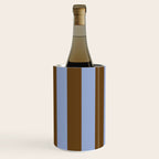 Duo I - Blue and Brown Stripes Wine Chiller Gallery Image 2