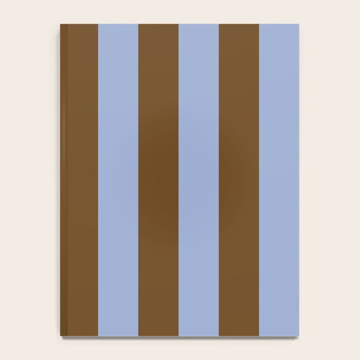 Duo I - Blue and Brown Stripes Notebook Gallery Image 4