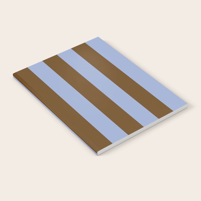 Duo I - Blue and Brown Stripes Notebook Gallery Image 2