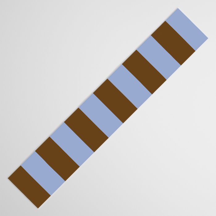 Duo I - Blue and Brown Stripes Table Runner Gallery Image 3