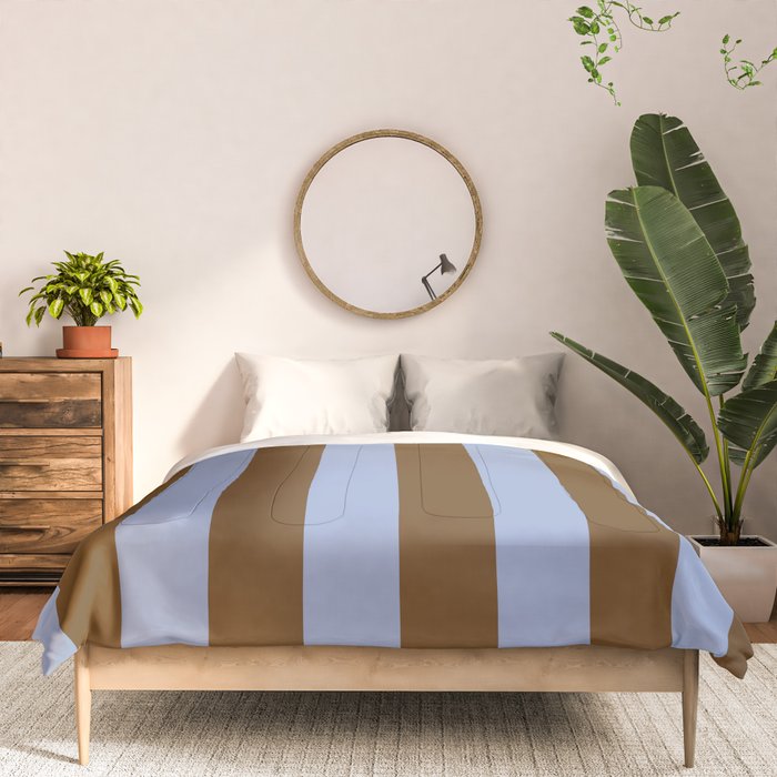 Duo I - Blue and Brown Stripes Comforter Gallery Image 3