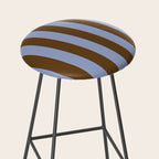 Duo I - Blue and Brown Stripes Stool Gallery Image 2