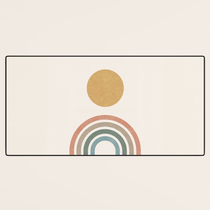 Mid-Century Modern Rainbow Desk Mat Gallery Image 3