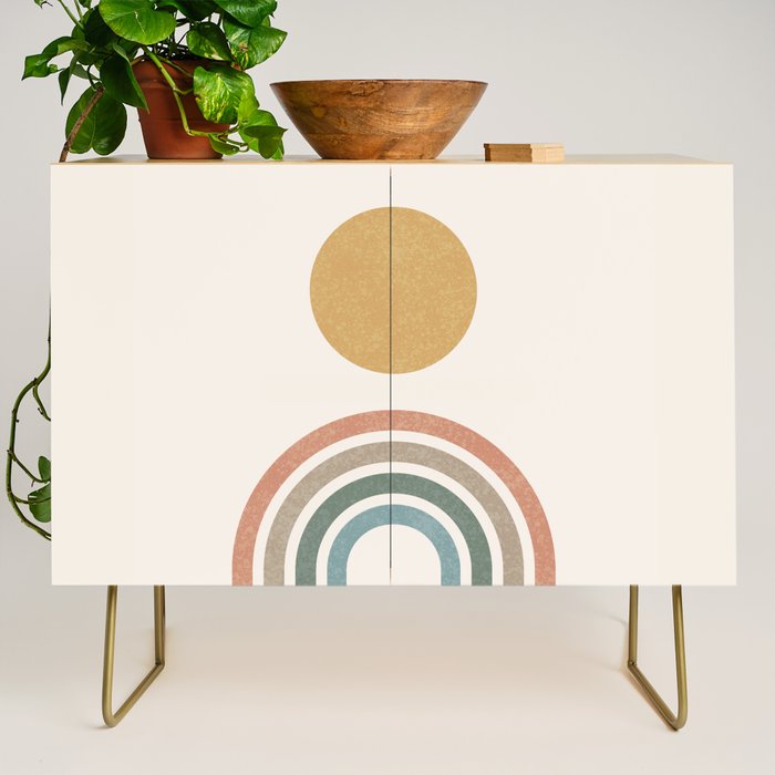 Mid-Century Modern Rainbow Credenza Gallery Image 1