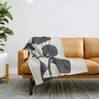 Abstract Minimal -Plant 3 Throw Blanket Gallery Image 1