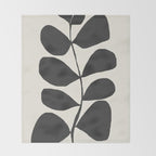 Abstract Minimal -Plant 3 Throw Blanket Gallery Image 2