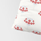 Heritage-Inspired Red and Blue Flowers Pillow Sham Gallery Image 4