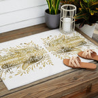 Hamsa Hand - Gold Palette Outdoor Rug Gallery Image 2