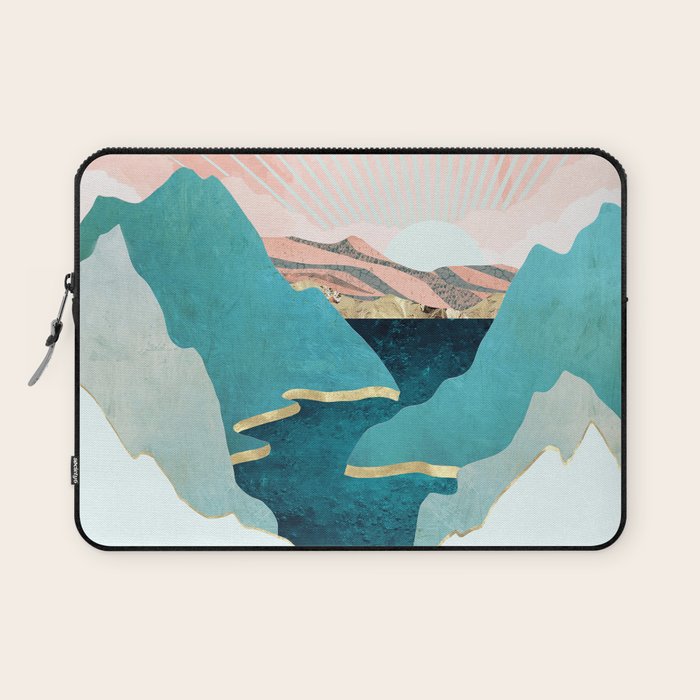 Mint Mountains Laptop Sleeve Gallery Image 1