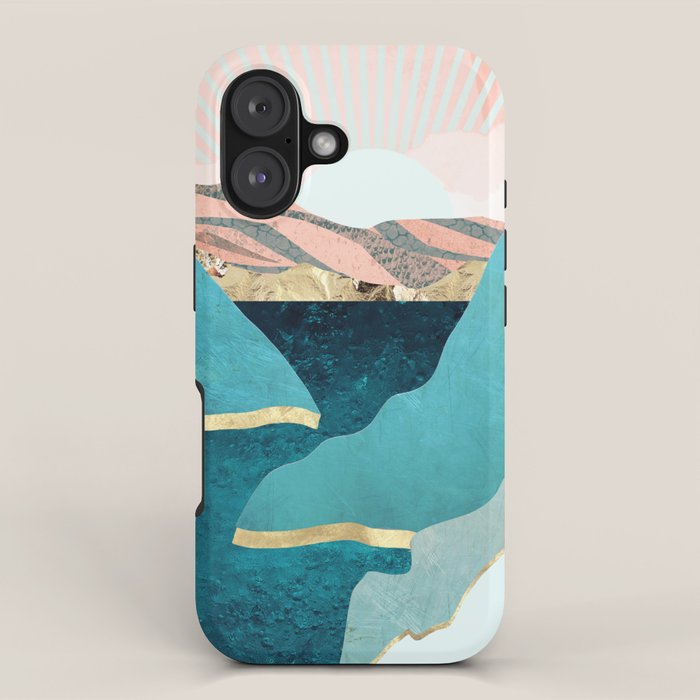 Mint Mountains iPhone Case Gallery Image 1
