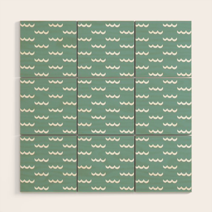 Waves Press On Wood Wall Art Gallery Image 1