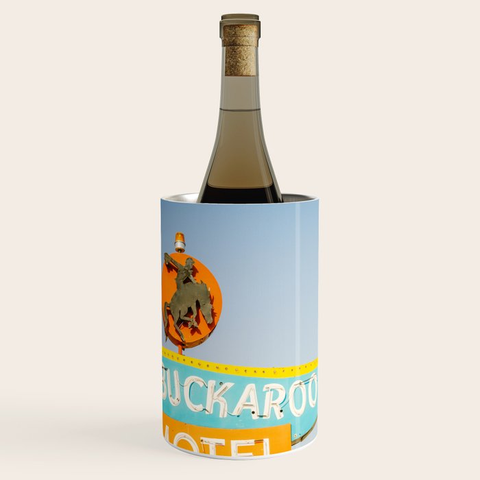 Buckaroo Motel Vintage Sign x Route 66 new Mexico Wine Chiller Gallery Image 1