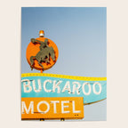 Buckaroo Motel Vintage Sign x Route 66 new Mexico Poster Gallery Image 4