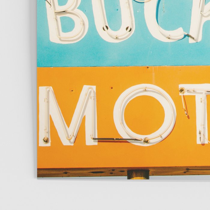 Buckaroo Motel Vintage Sign x Route 66 new Mexico Poster Gallery Image 3