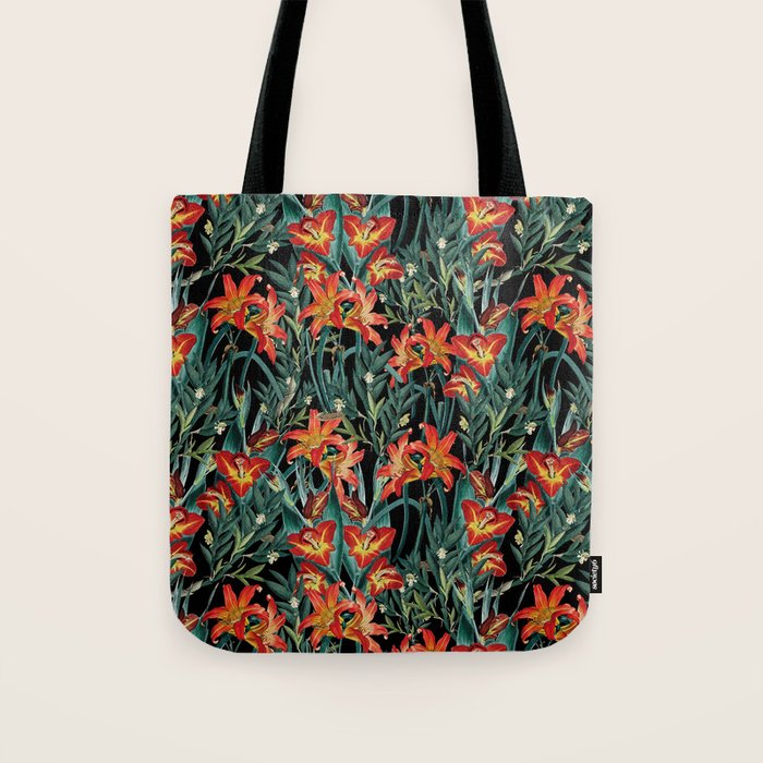 Botanical Night Garden Tote Bag Gallery Image 1