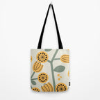 Climbing Flowers in Yellow and Green  Tote Bag Gallery Image 2