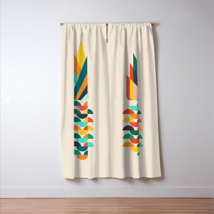 Groovy Pineapple Window Curtain Gallery Image 3