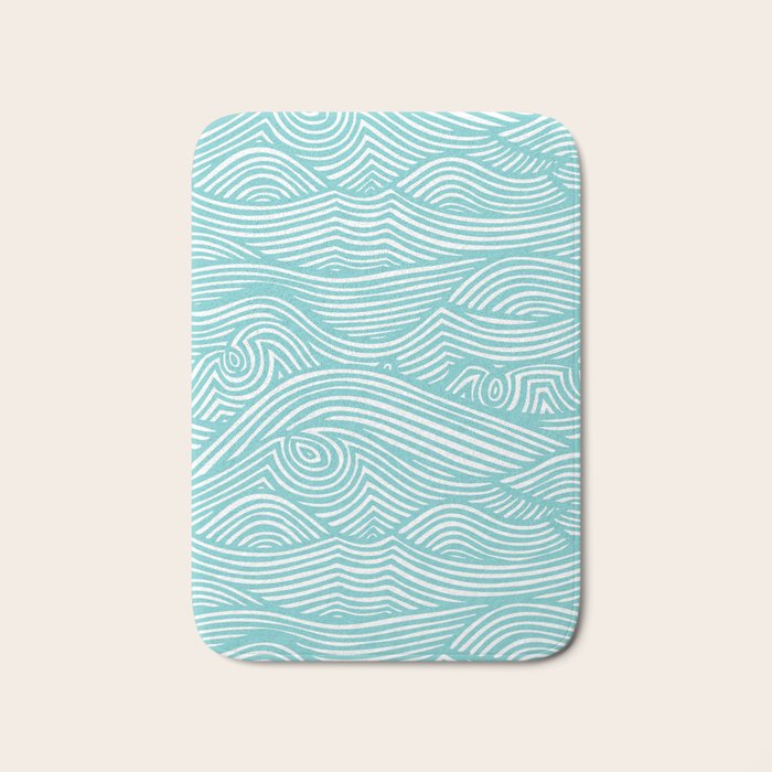 Waves Bath Mat Gallery Image 1