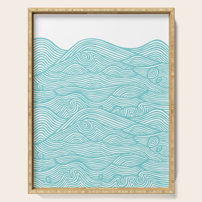 Waves Serving Tray Gallery Image 1