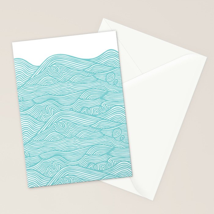 Waves Stationery Card Gallery Image 2