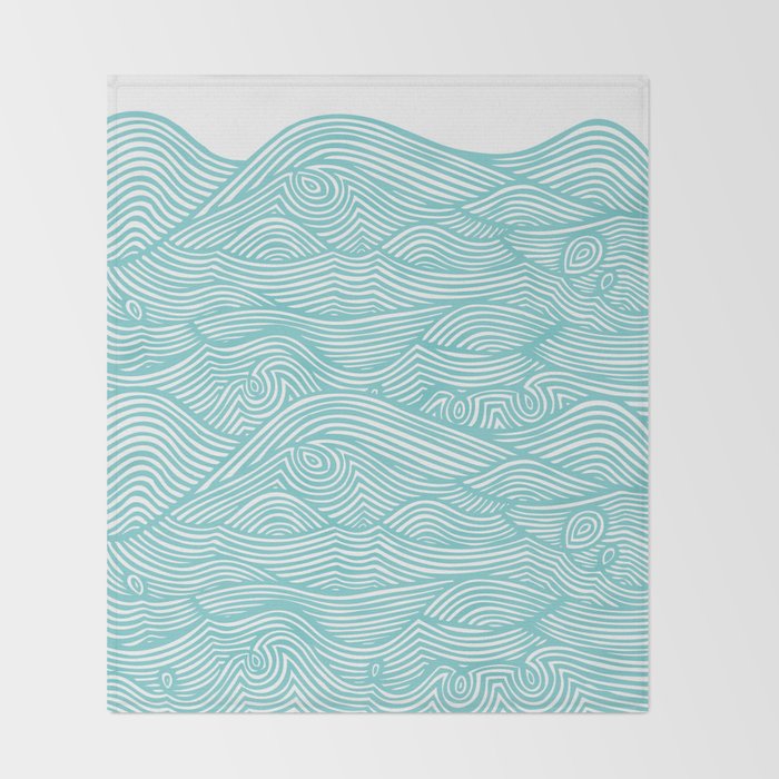 Waves Throw Blanket Gallery Image 2