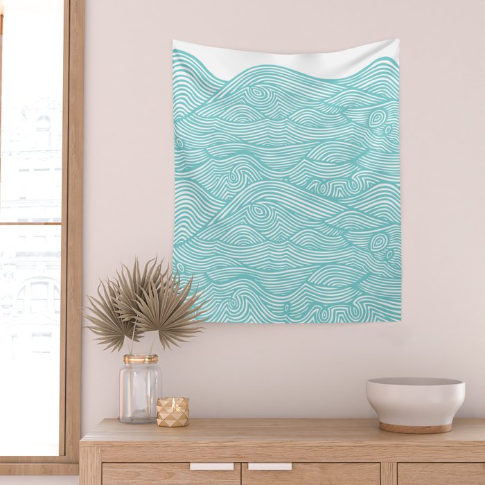Waves Wall Tapestry Gallery Image 2